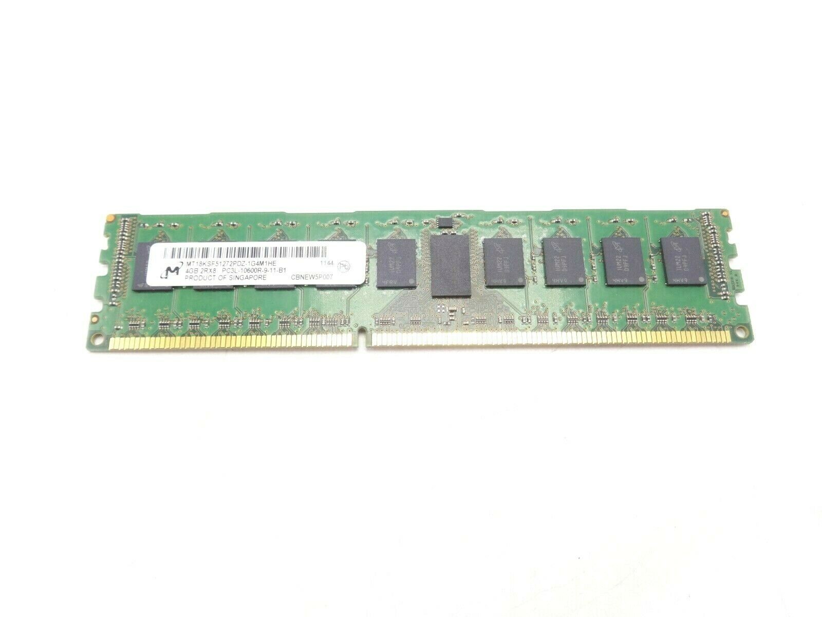 Micron MT18KSF51272PDZ-1G4M1 4GB PC3L 10600R 2Rx8 Dimm