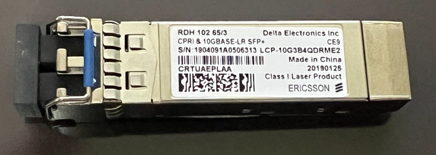 Ericsson, 25g base RDH 102 65/2, SPP-10E-LR-IDFR-EN  10G BASE-LR LIFE SFP