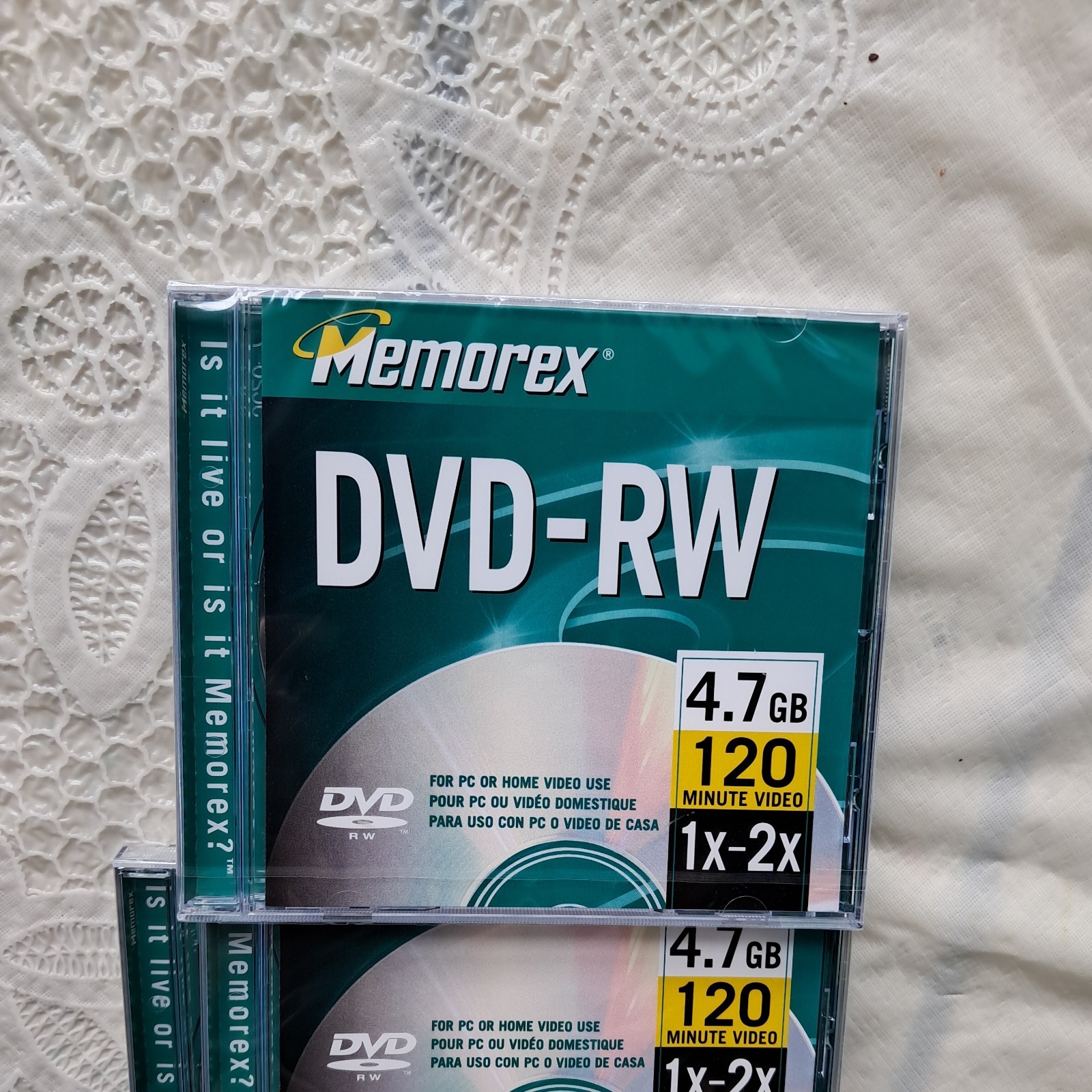 3 TOTAL Memorex DVD-RW For PC or Home Video 4.7 GB 120 Minutes 1X-2X Speed NIP
