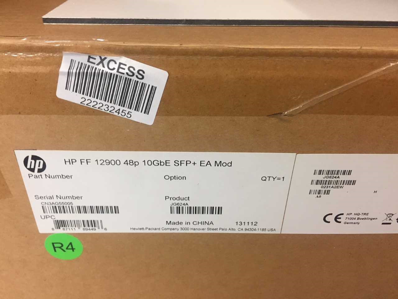 JG624A HP FF 12900 48p 10GbE SFP+ EA Mod