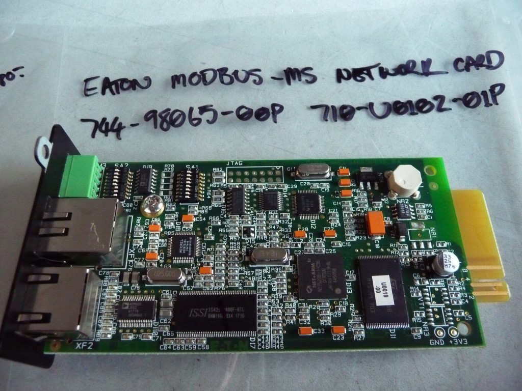 AU SELLER ORIG EATON 744-98065-00P NETWORK AND MODBUS-MS MANGMT CARD - TESTED