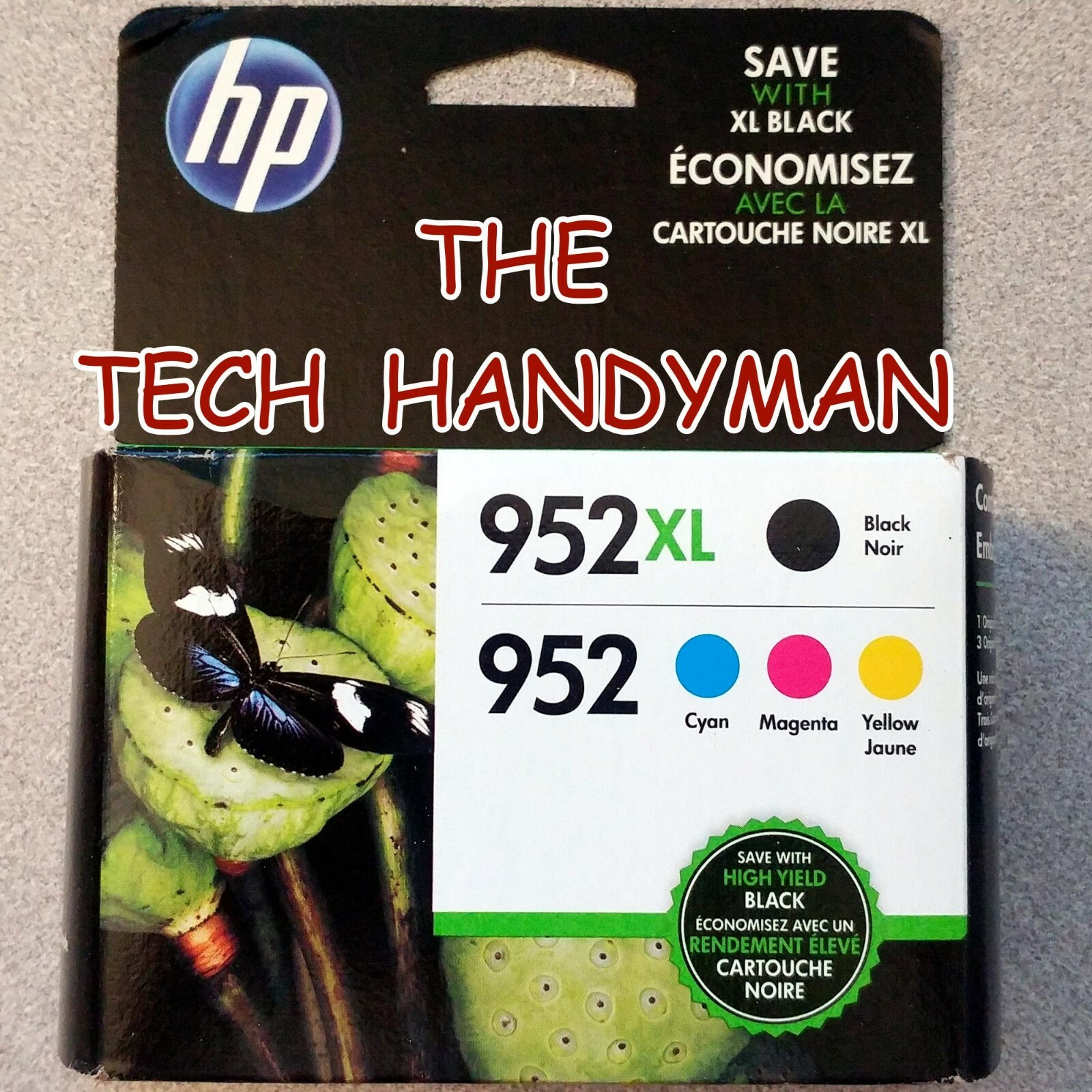 4-PACK HP GENUINE 952XL BLACK & 952 COLOR INK (RETAIL BOX) * * * * * * *  (2027)