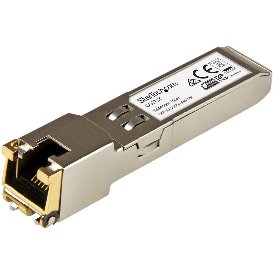 StarTech Cisco GLC-T Compatible Gigabit RJ45 Copper SFP Transceiver Module