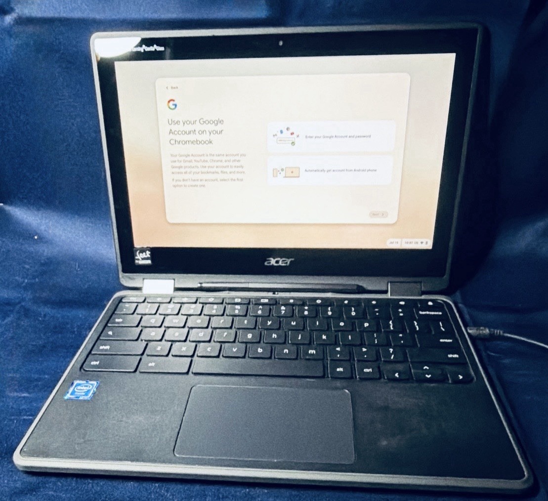ACER CHROMEBOOK 11.6" MT8183 4GB 32GB EMMC CHROME OS C722-K4CN Black Good