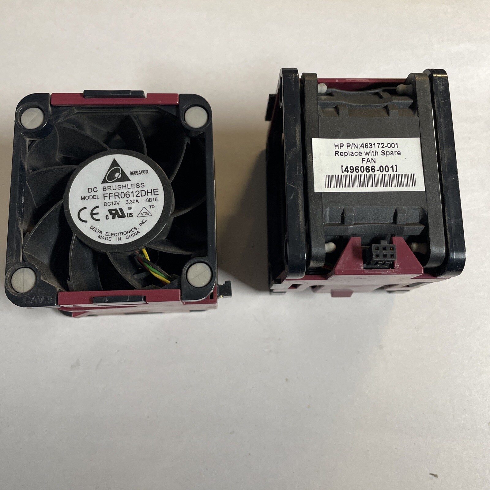 Lot 2 HP 60mm Hot-Plug Cooling Fan Server Proliant 496066-001 FFR0612DHE @MB49