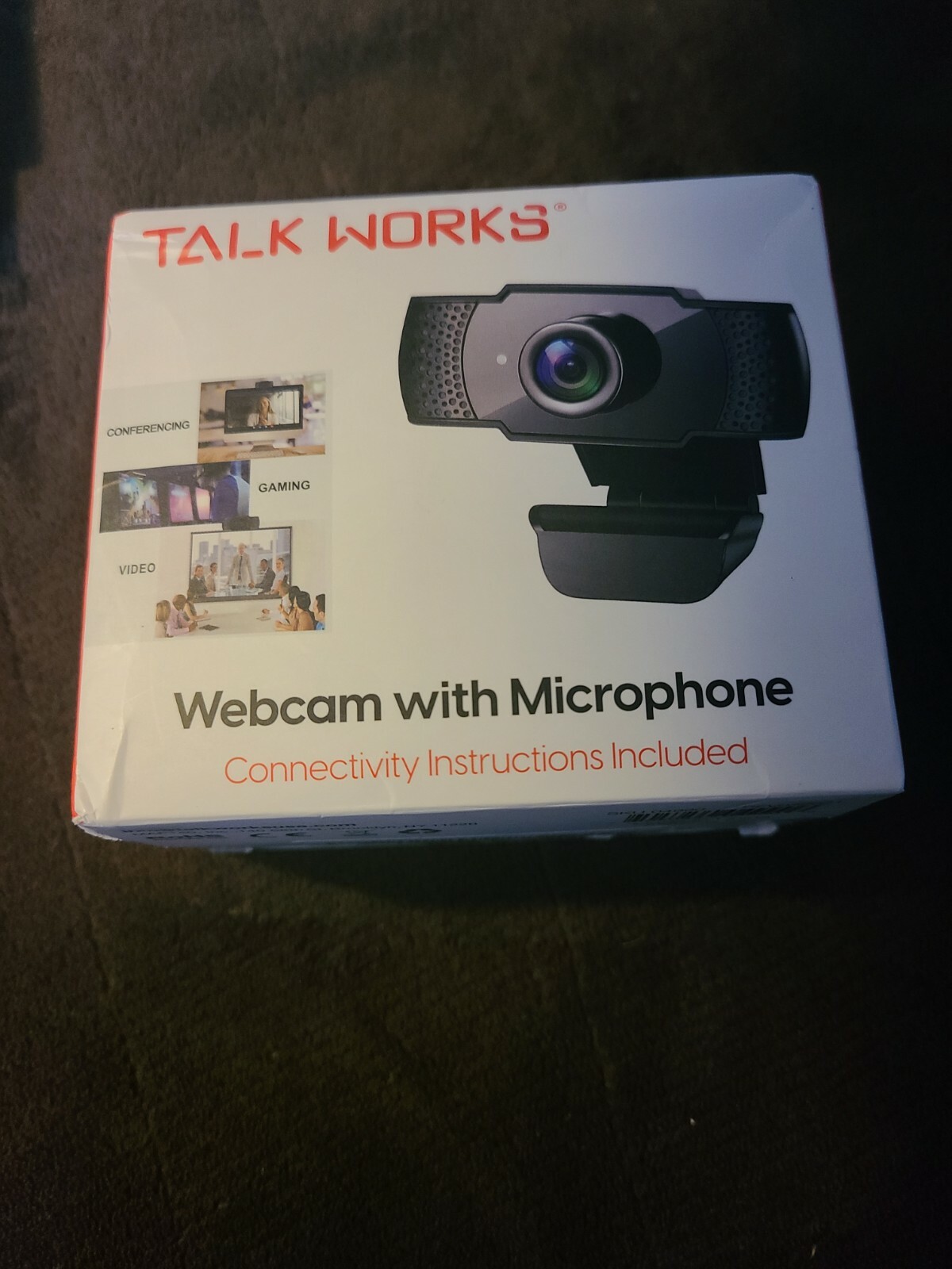 Talk Works Webcam With Microphone - New - Sealed In Box -