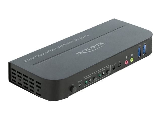 Delock DisplayPort 1.4 KVM Switch 8K 30 Hz with USB 3.0 and 11482