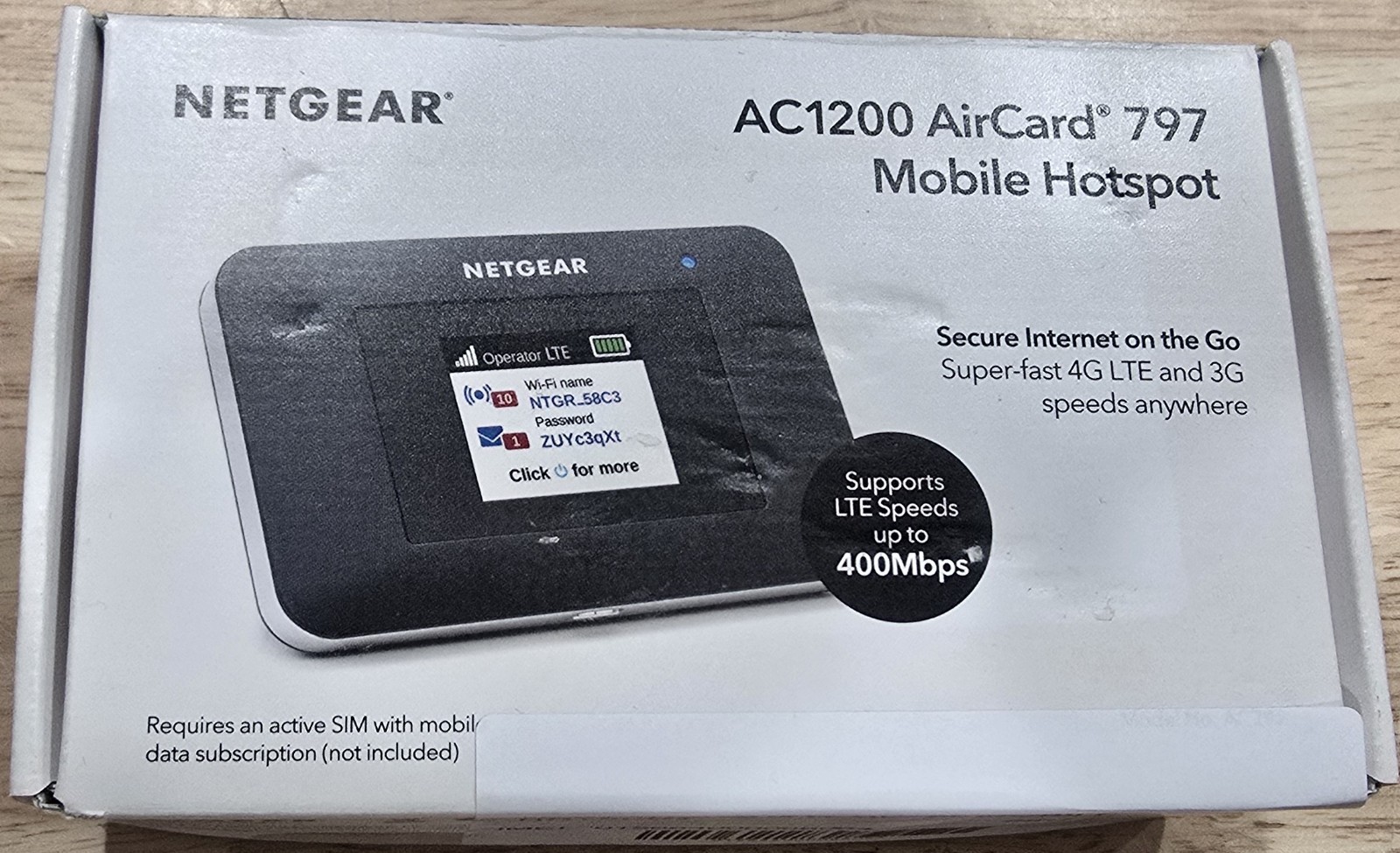 Netgear AC1200 AirCard 797 Mobile Hotspot 4G