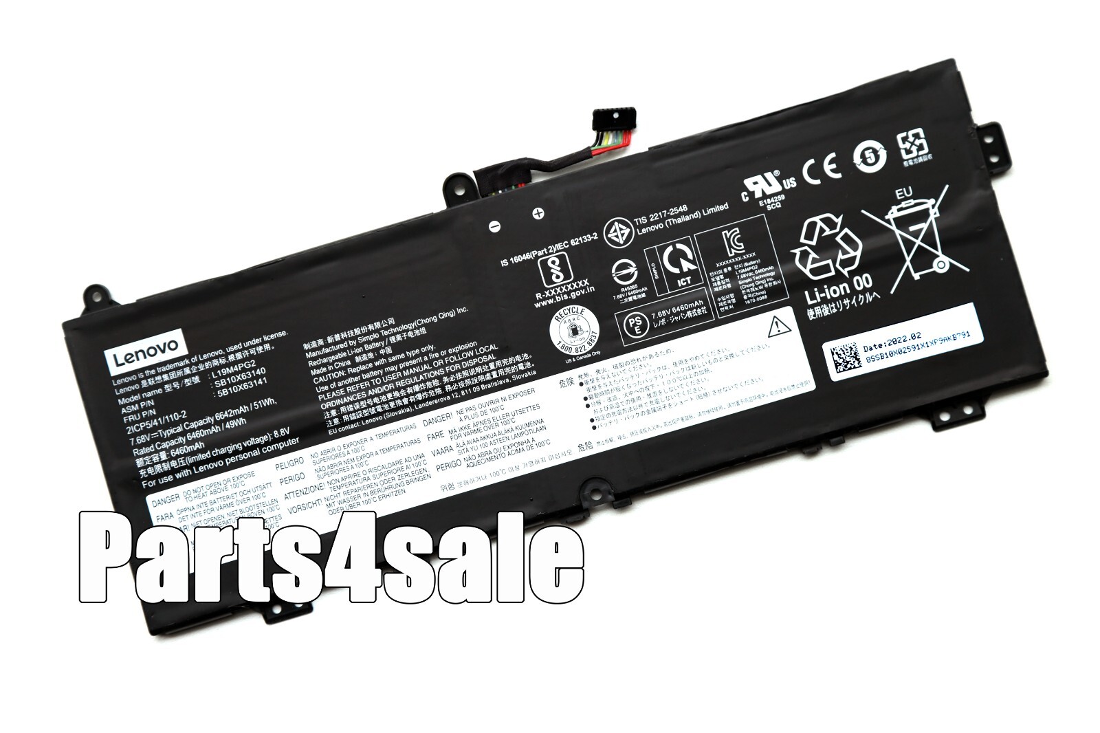 Genuine L19M4PG2 L19L4PG2 L19D4PG2 Battery for Lenovo Ideapad Flex 5 CB-13IML05