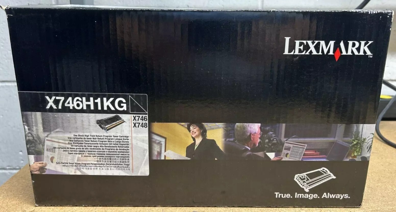 GENUINE FACTORY SEALED LEXMARK X746H1KG BLACK TONER CARTRIDGE X748 X746