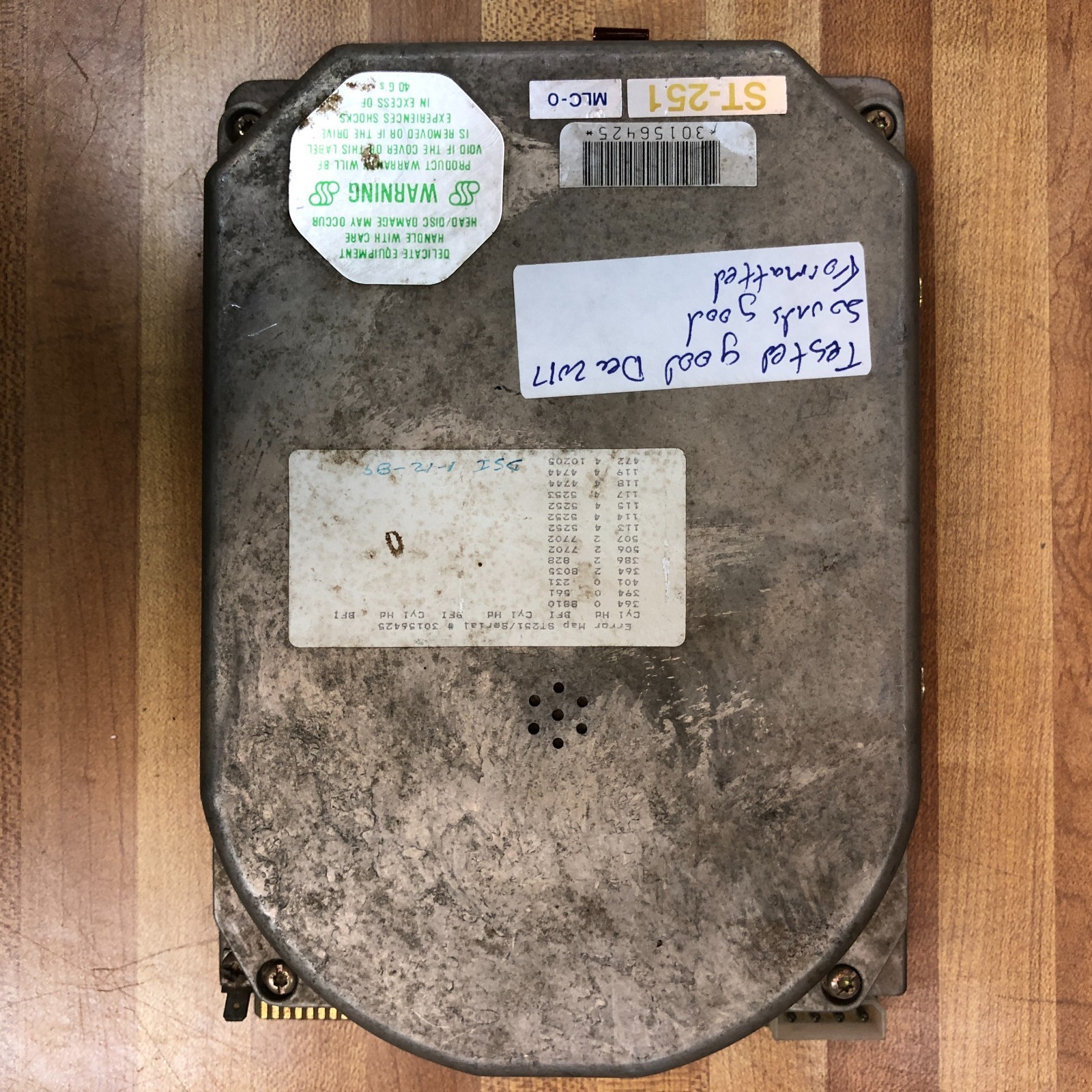 SEAGATE ST-251 42MB 5.25" HH MFM ST412 HARD DISK DRIVE (Works)