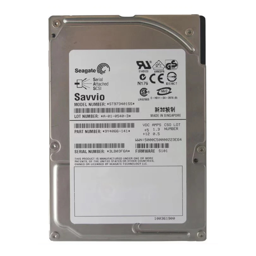 Seagate Savvio 10K.1 73GB 10K 3Gb/s SFF 2.5" SAS Enterprise HDD ST973401SS