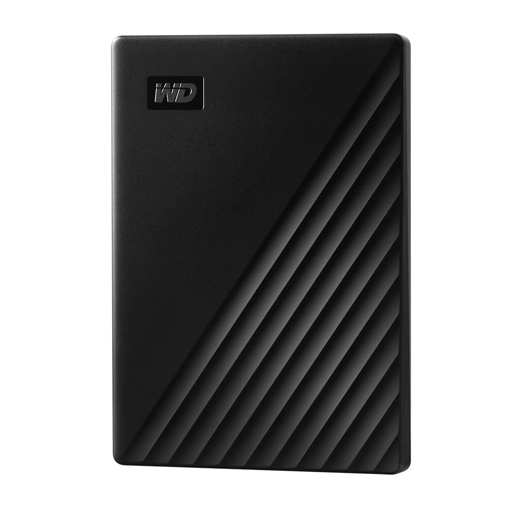 WD 1TB My Passport, Portable External Hard Drive, Black, backup 1TB, Black