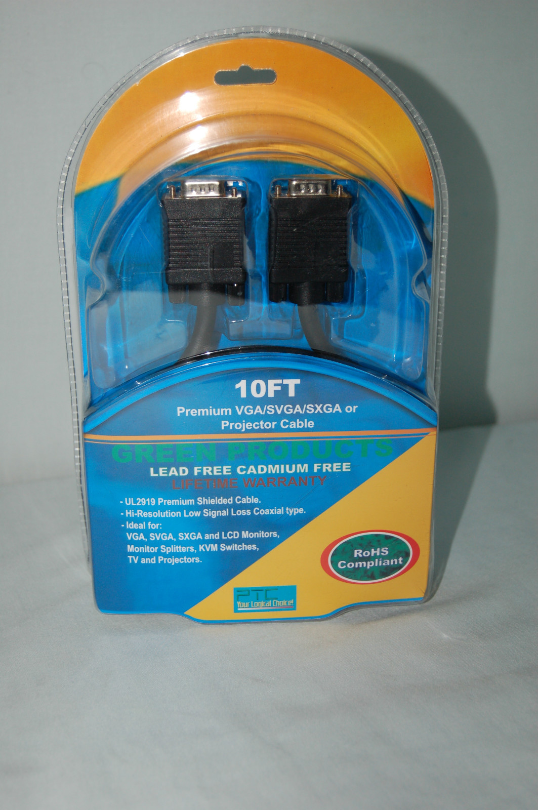  NIB 10 FT. PREMIUM VGA SVGA SXGA MONITOR AND PROJECTOR CABLE