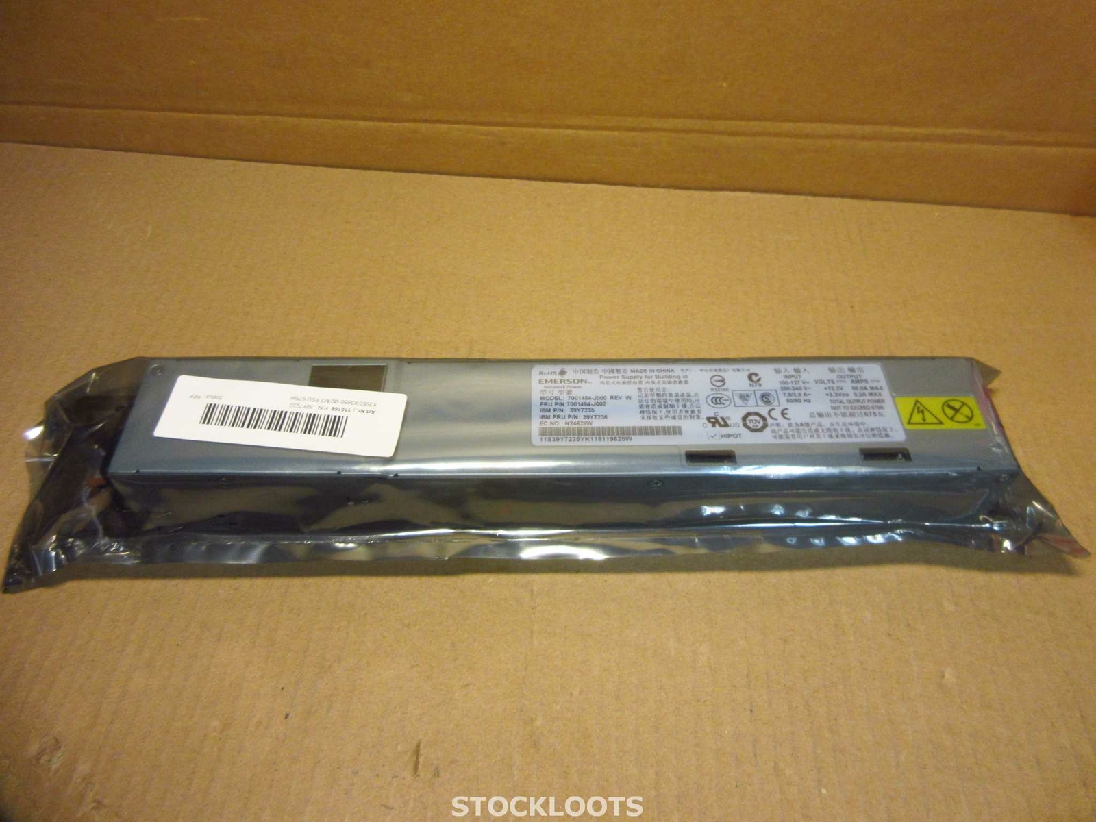 IBM 39Y7236 Emerson 675W Power Supplies for x3650 x3550 x3630 - REFURBISHED