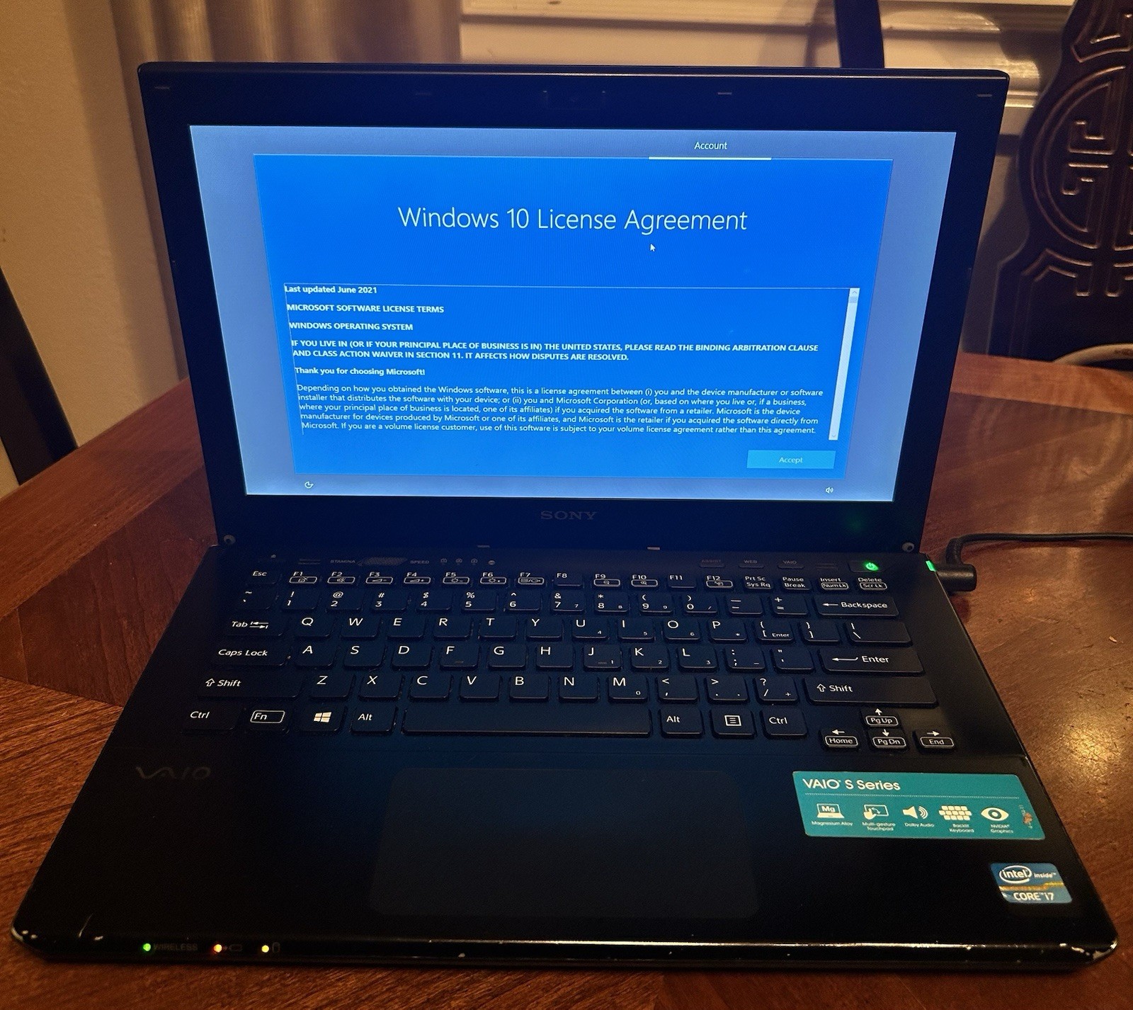 Sony VAIO SVS13127PXB Laptop Intel Core i7 3520M NVIDIA GT 640M LE Windows 10