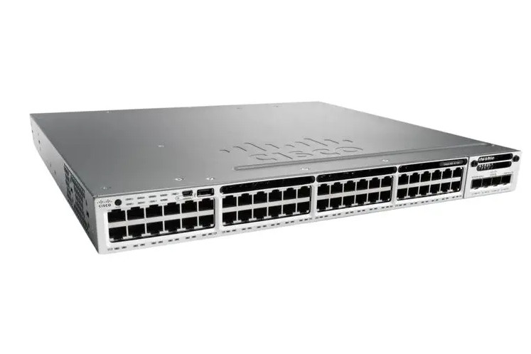 NEW Cisco WS-C3850-48P-E Catalyst 3850 48-Port PoE+ Gigabit Ethernet IP Base