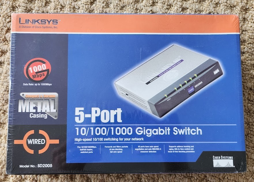 Linksys SD2005 - 5-Port 10/100/1000 Gigabit Switch (wired)