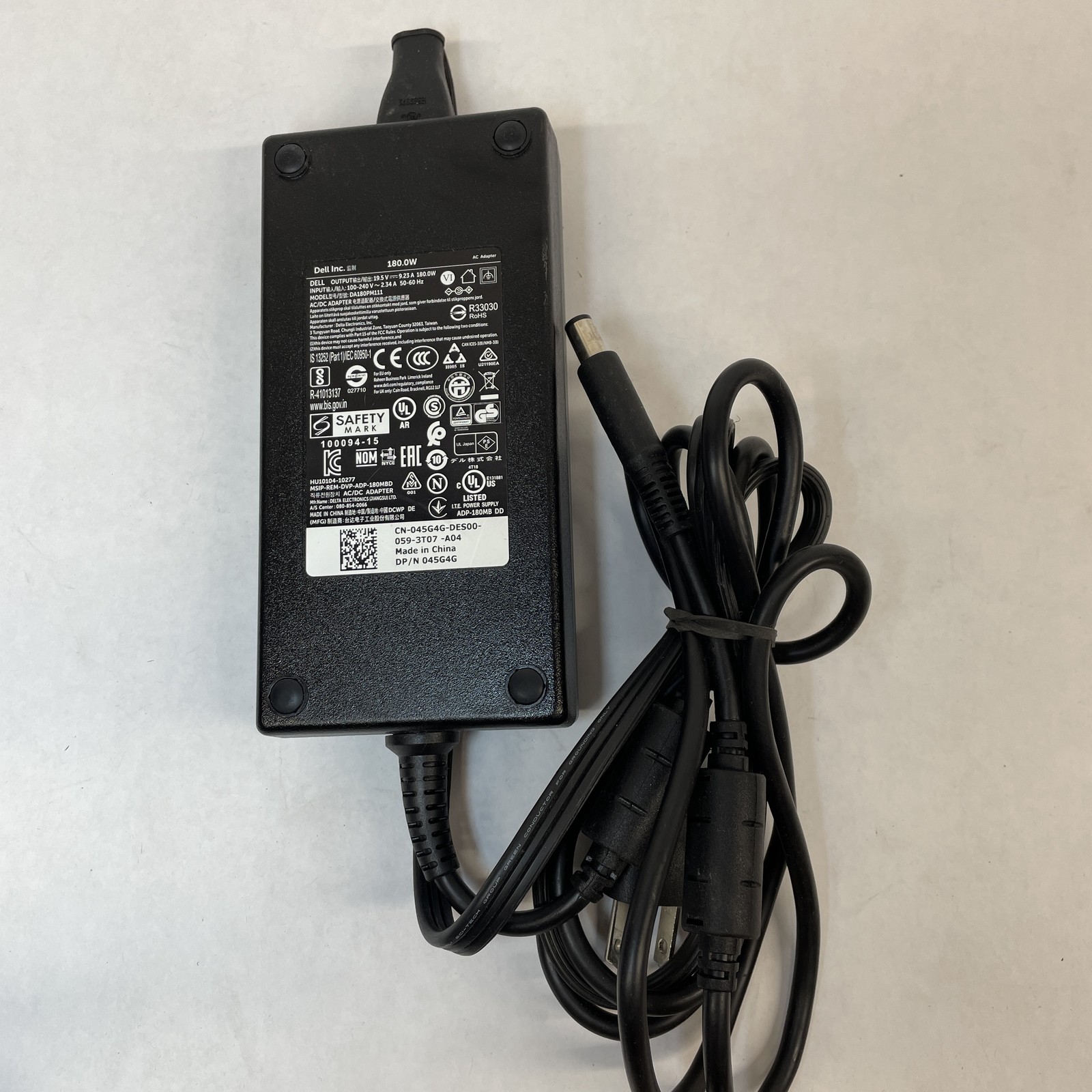 Dell OEM 180W 7.4mm 19.5V 9.23A Big Barrel AC Adapter Mixed Model B Grade