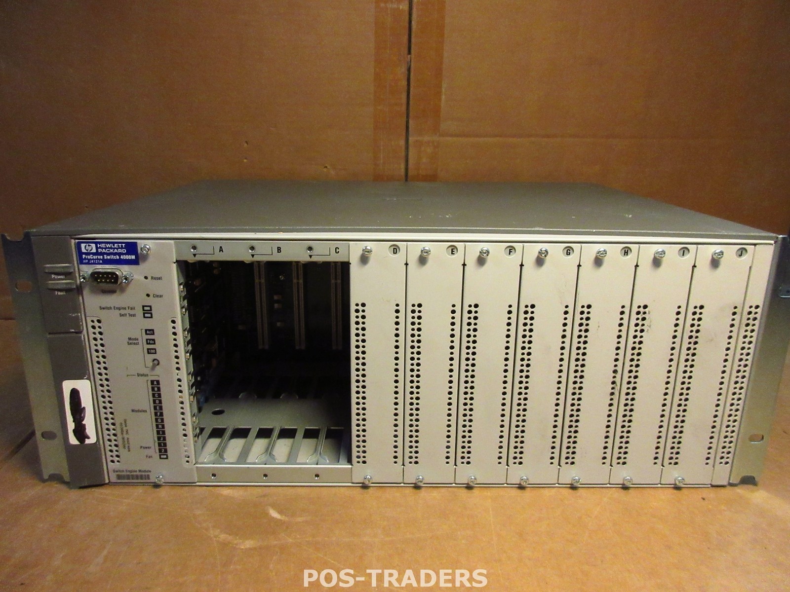 HP ProCurve 4000M J4121A 10 SLOTS Switch Chassis - EXCL MODULES - INCL 1X PSU