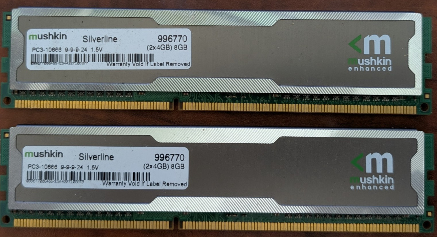 Mushkin Enhanced Silverline 996770 8GB (2x4GB) DDR3 PC3-10666 1333MHz