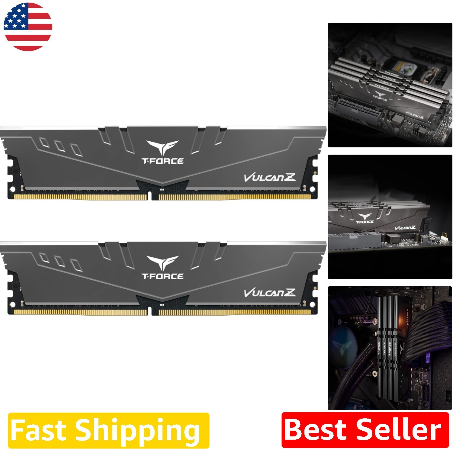 Teamgroup T-Force Vulcan Z 16GB DDR4 Memory 3200MHz CL16 Desktop PC