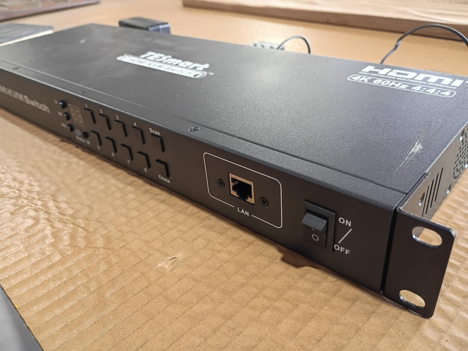 TESmart 8 Port HDMI KVM Switch 4K30Hz Support w/ * HDMI Cables