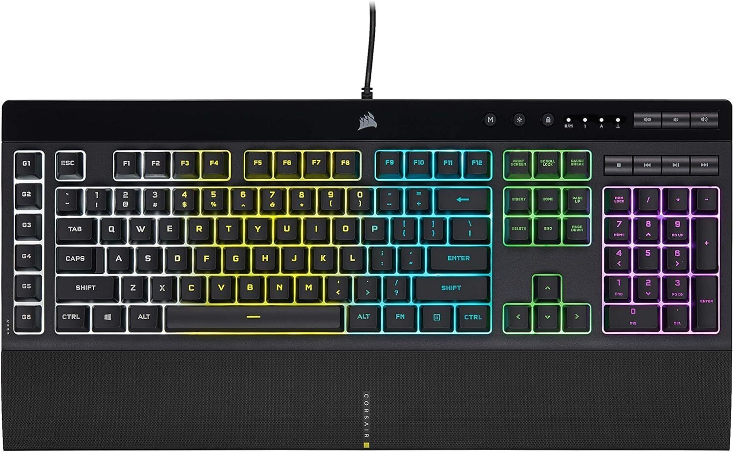 CORSAIR K55 RGB PRO-Dynamic RGB Backlighting Six Macro Keys - Deutsch Layout
