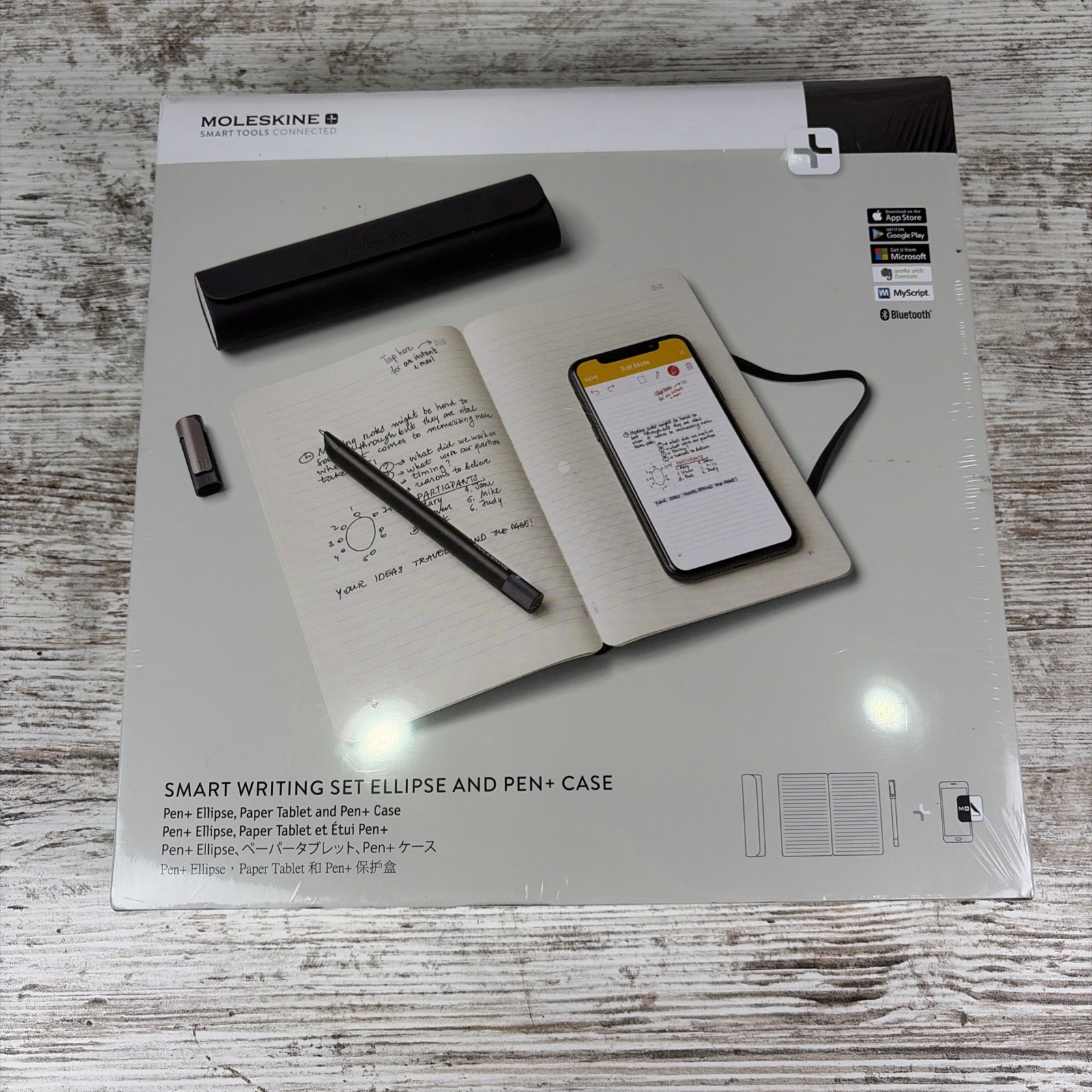 Moleskine Smart Writing Set - Smart Writing Set Ellipse and Case NWP-F70 NEW