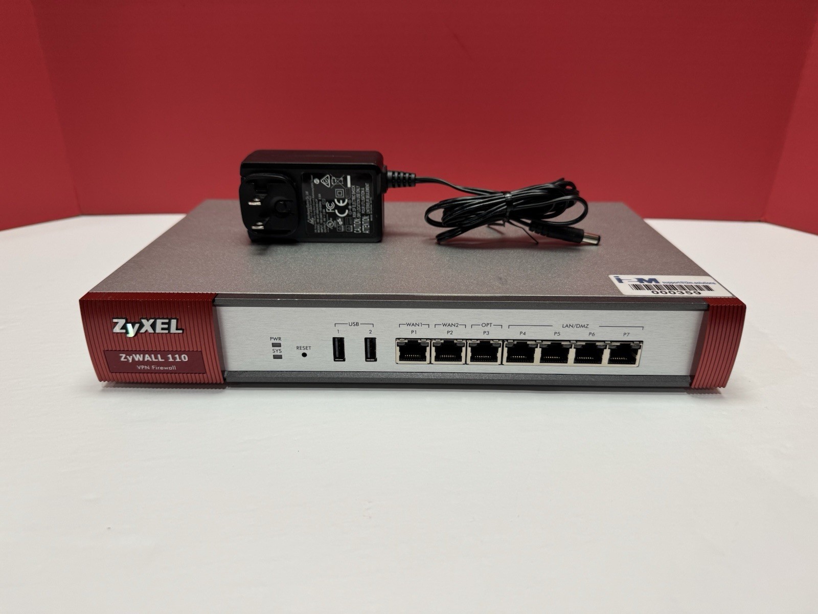 ZyXEL ZyWALL 110 VPN Firewall Security Gateway Gigabit ports, Tested & Working