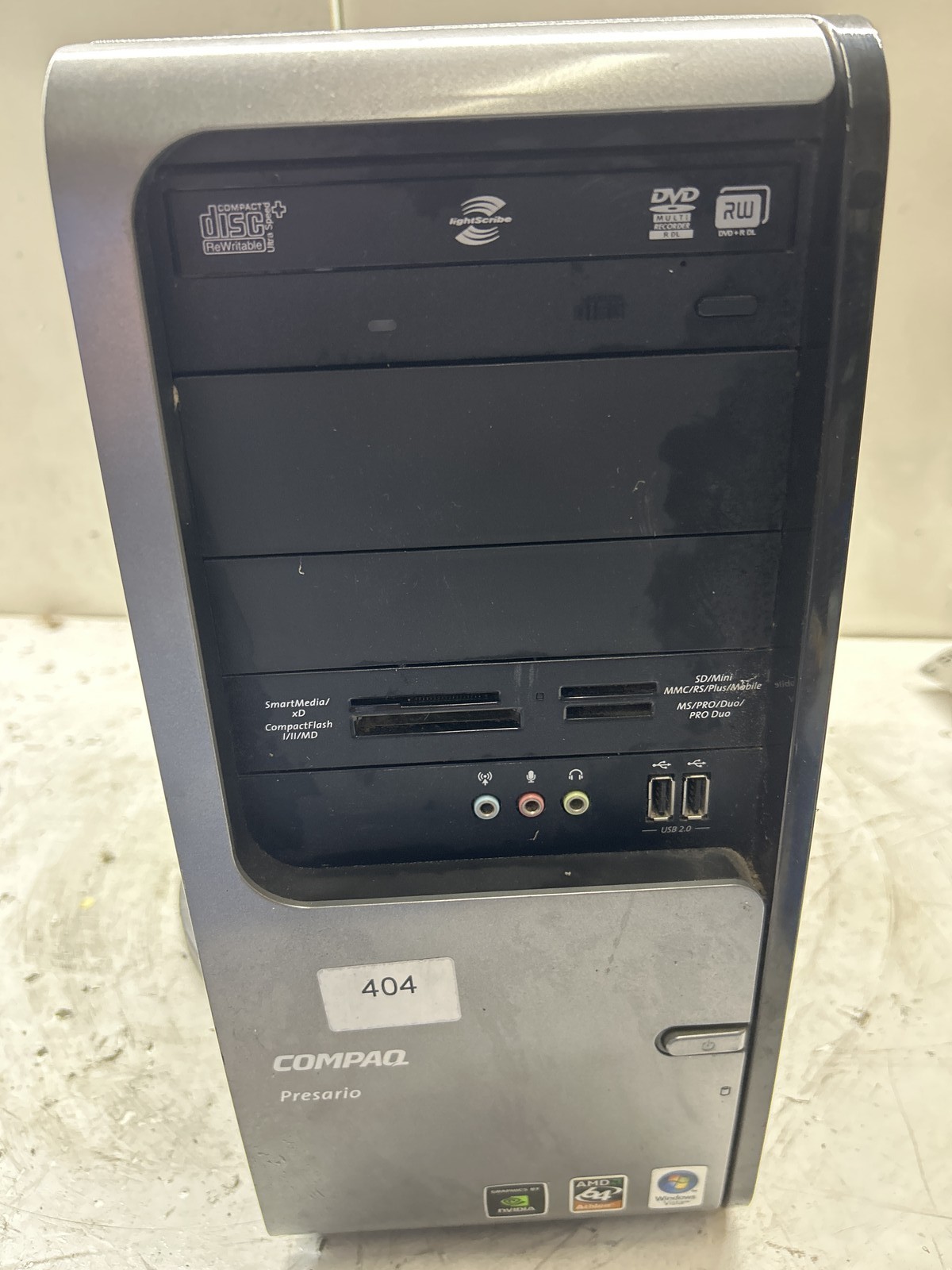 Compaq Presario SR5023WM AMD Athlon 64 3800+ 2400MHz 1GB NO HDD