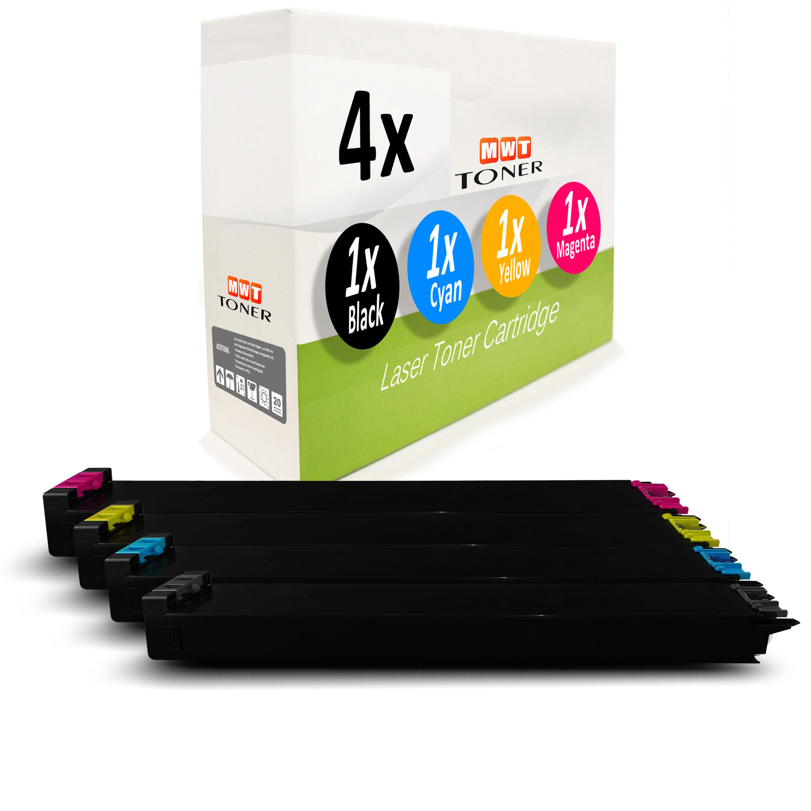 4X Cartridge Replaces Sharp MX-3600 Series MX-3610 MX-3640 N XXL