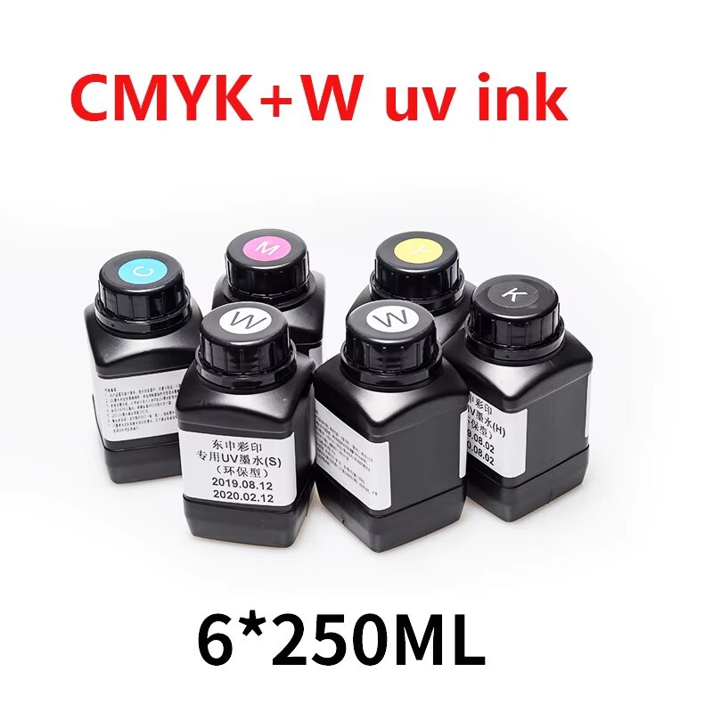 6*250ML LED UV Ink For Epson 1390 R1800 R1900 4880 TX800 L1800 9880 Printer
