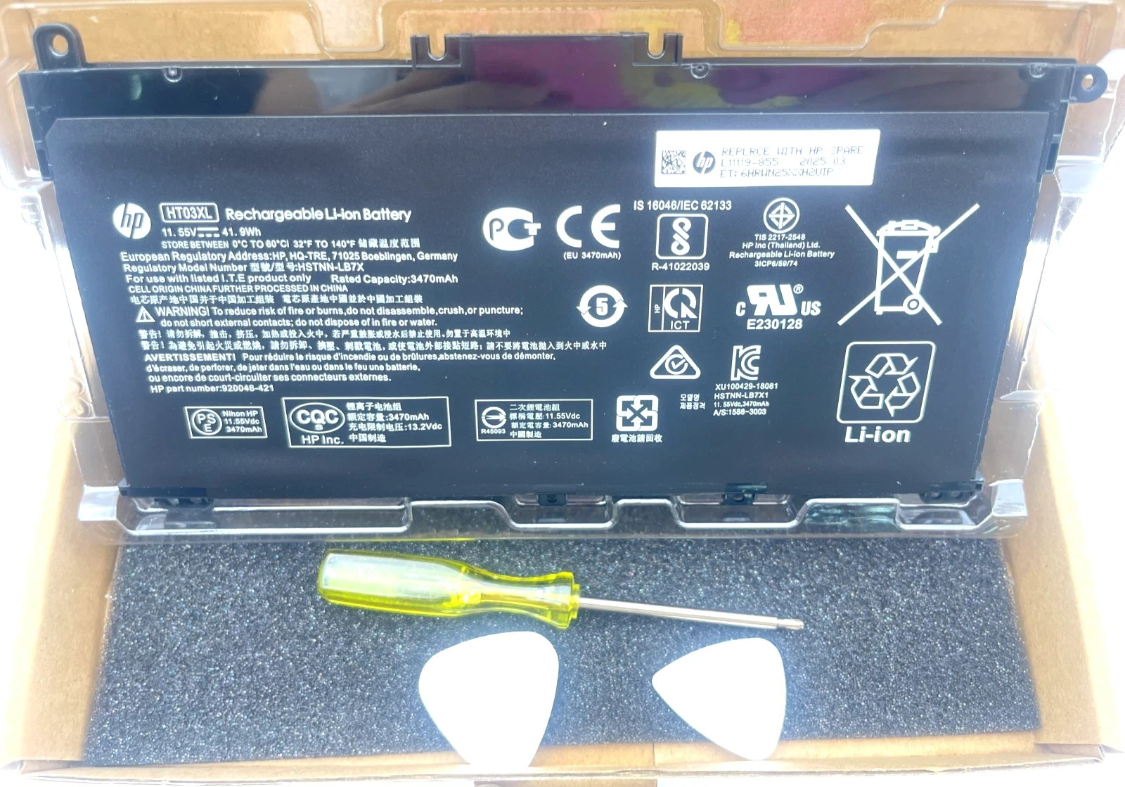 NEW Genuine 41.9Wh HT03XL HT03041XL Battery for HP Pavilion 14 15 17 240 245 G7