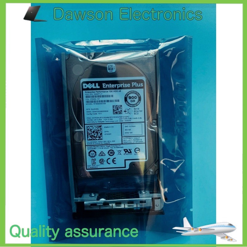NewDell F4VMK Equallogic ST900MM0168 900GB 12Gbps 10K 2.5" SAS Hard Drive W Tray