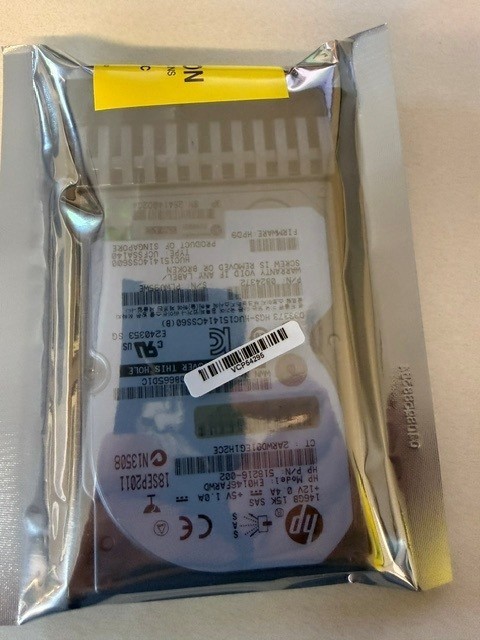 HP 146GB 15K SAS 2.5 6G Hard Drive 512547-B21 518216-002 512744-001