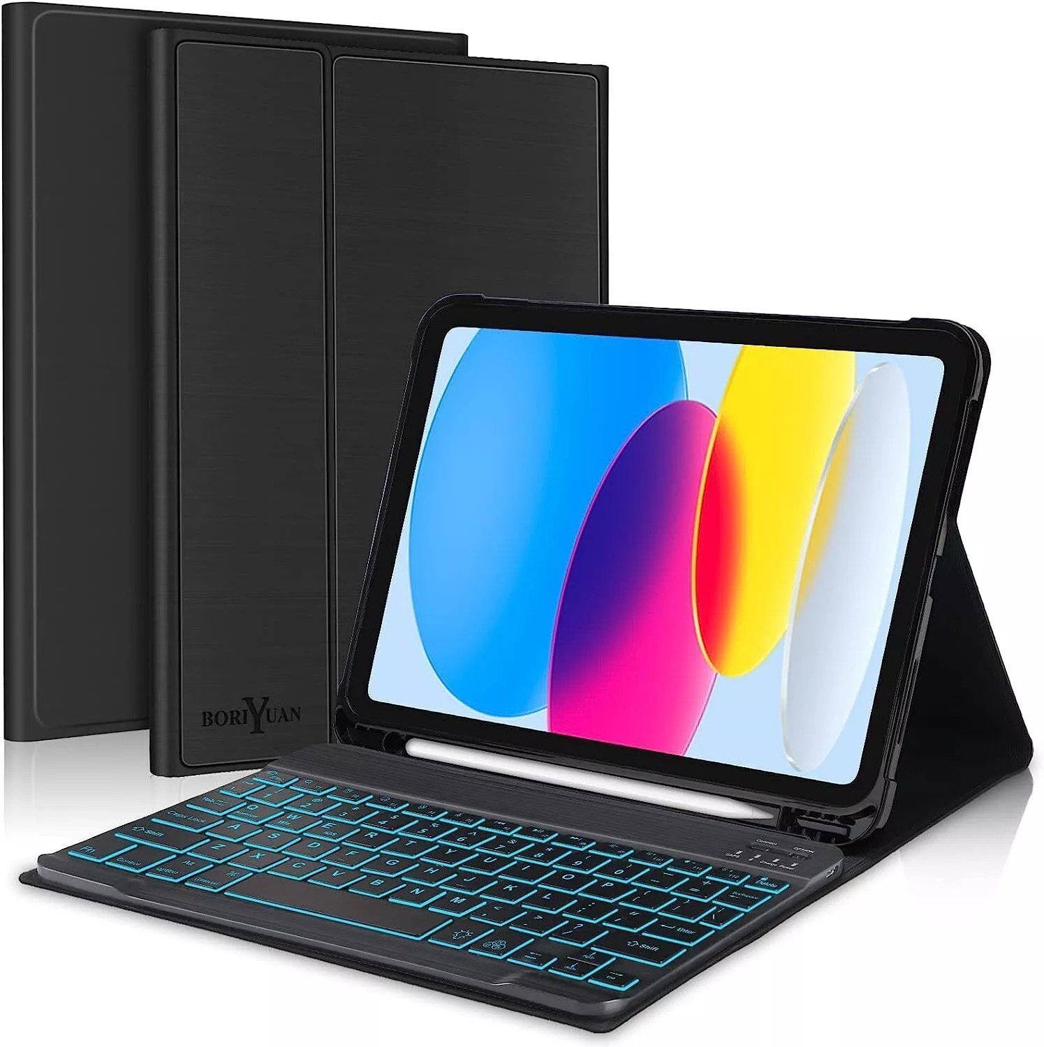 Smart Case with Backlit Keyboard For For iPad 11th Gen 11" 2025/10th Gen 10.9"