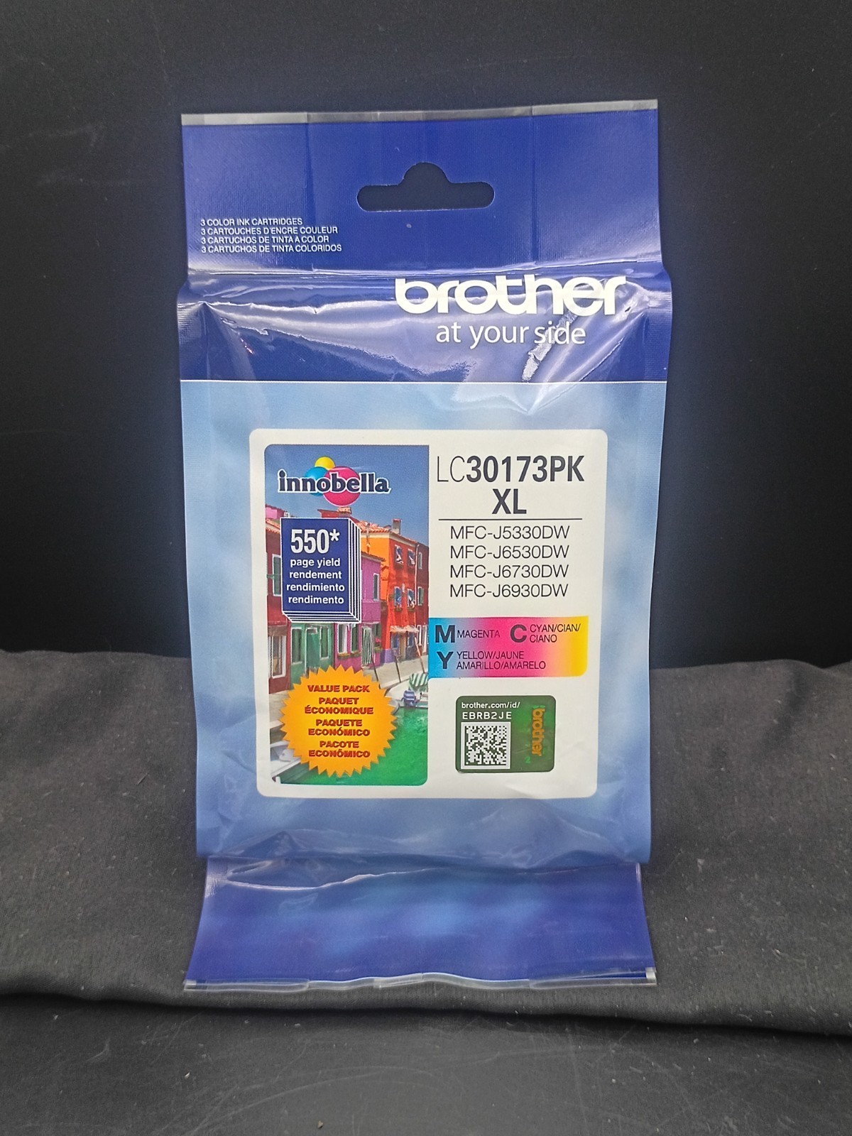 Brother LC30173PK XL Genuine Ink 3-Pack Cyan Magenta Yellow NEW SEALED Exp 10/23