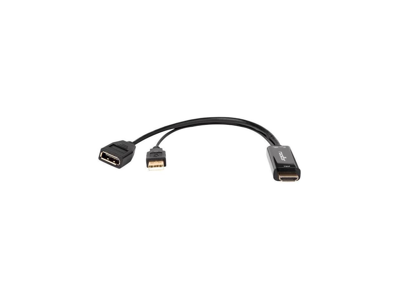 Rocstor HDMI to DisplayPort 4K@30Hz Adapter M/F Black Y10A234B1