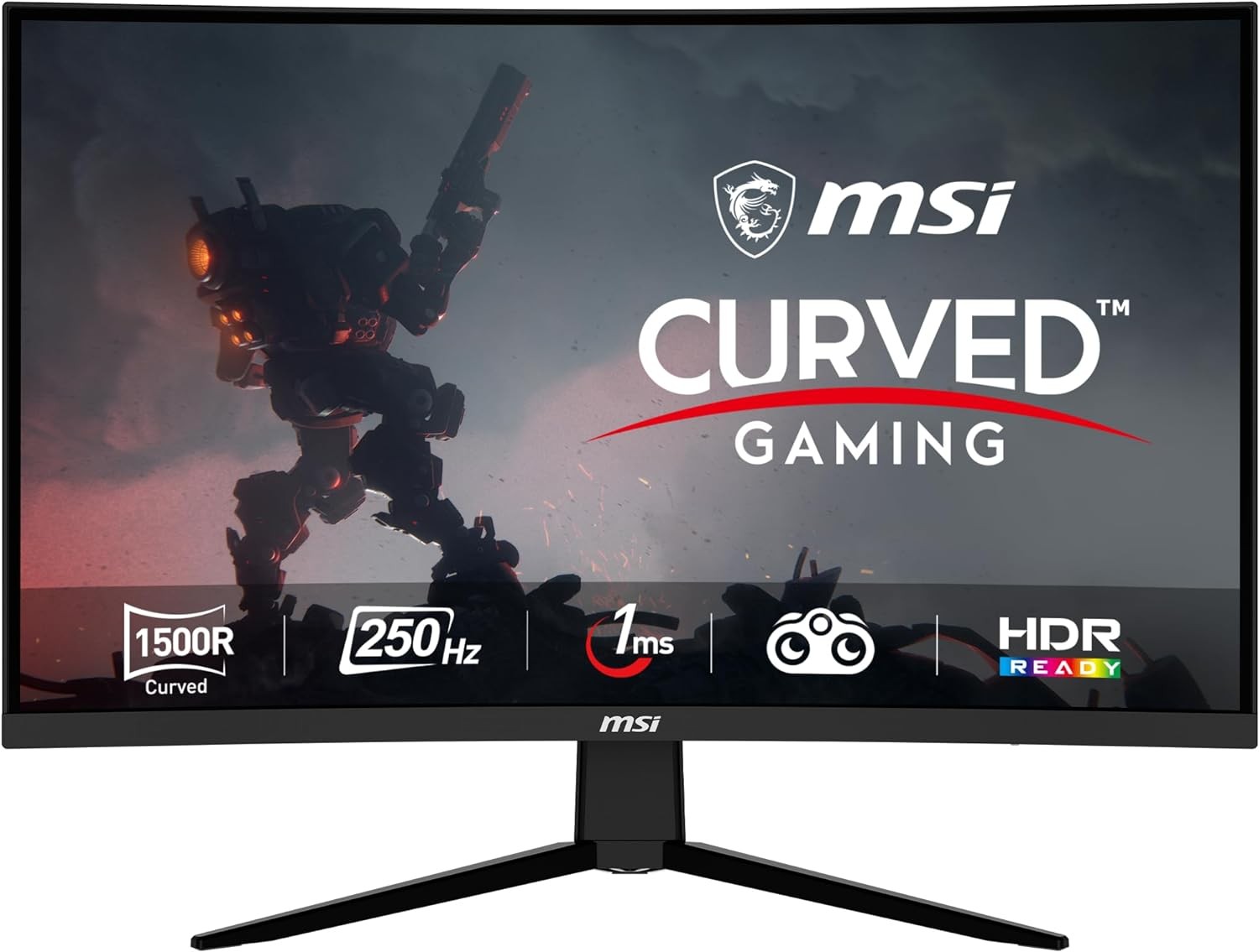 MSI G32C4X 32" Gaming Monitor, 1920 x 1080 (FHD) Curved Gaming Monitor, 1 ms,