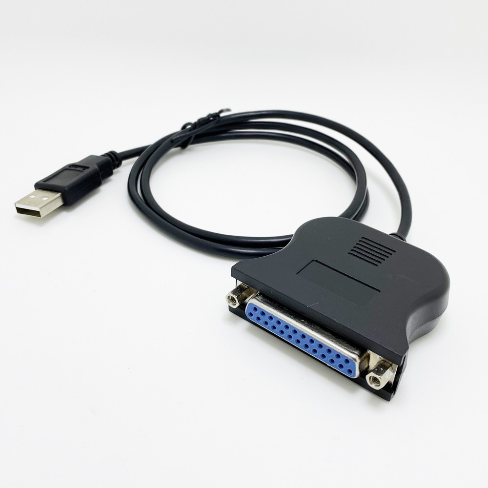 New USB to IEEE 1284 DB25 25-Pin Parallel Printer Female Adapter Cable Cord