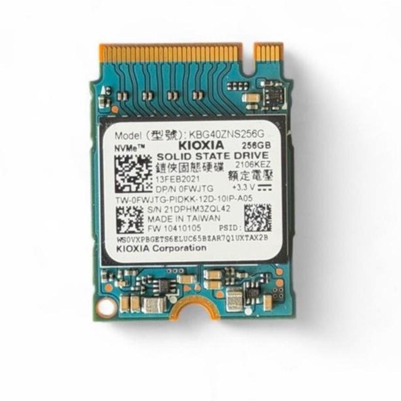 KIOXIA 256GB M.2 2230 NVMe SSD KBG40ZNS256G