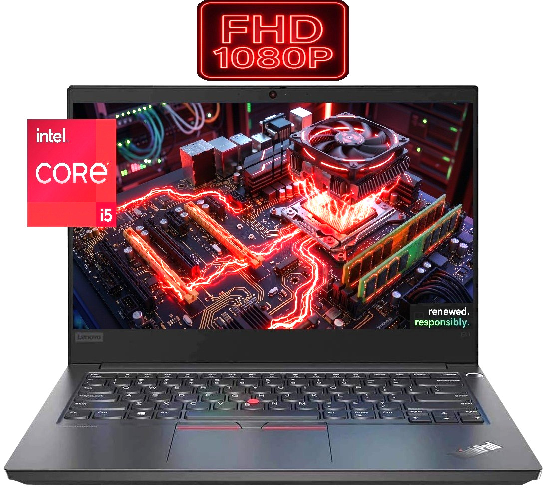 14 FHD Lenovo ThinkPad Laptop: Intel i5 up to 4.20 GHz 16GB RAM - 1 TB NVME SSD