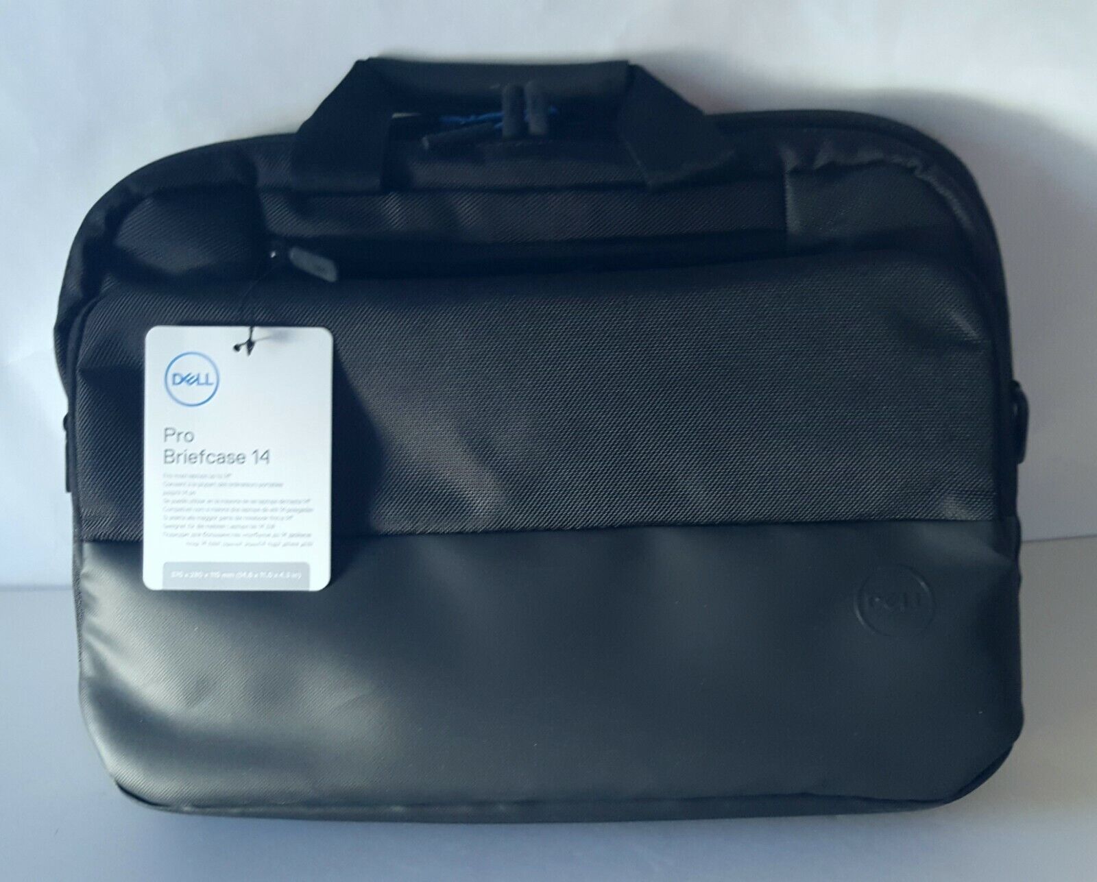 Dell Pro Laptop Soft Sided Briefcase Black Fits Most Laptops Up to 14
