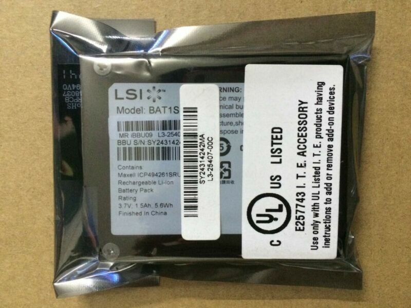 LSI iBBU09 BAT1S1P-A Battery LSI00279 for 9266 9265 9271 9270 9285 9286 NEW