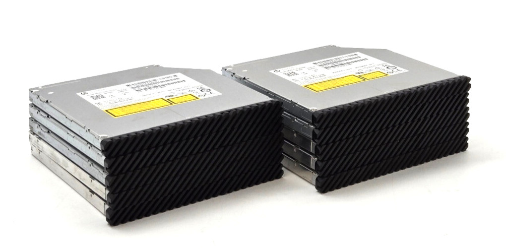 A lot of 10, 20,50,100 HP Super Multi DVD Writer Generic Model Black Bezel