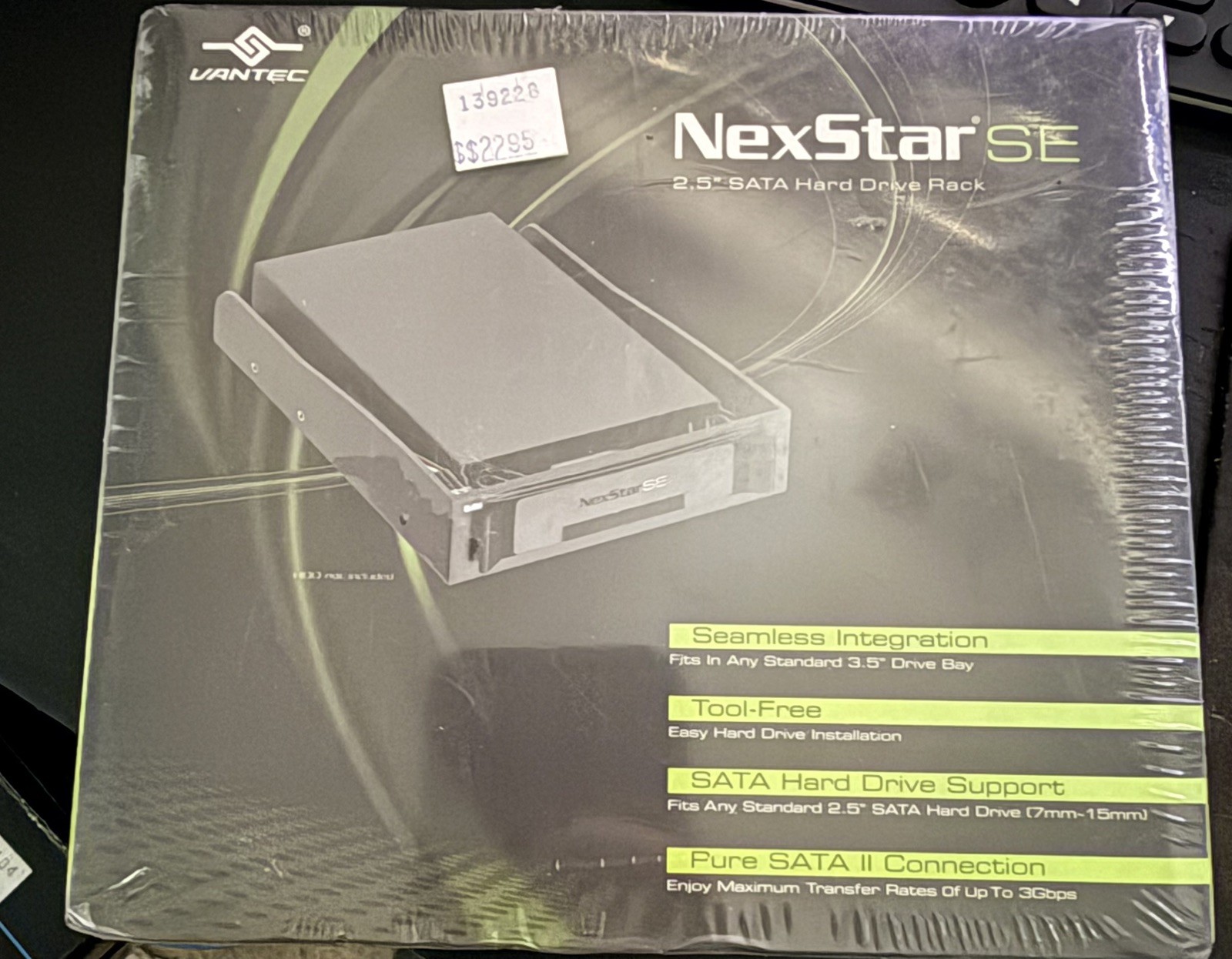Vantec NexStar SE MRK-515ST 2.5" SATA Hard Drive Rack Tool-less Removable 7-15mm