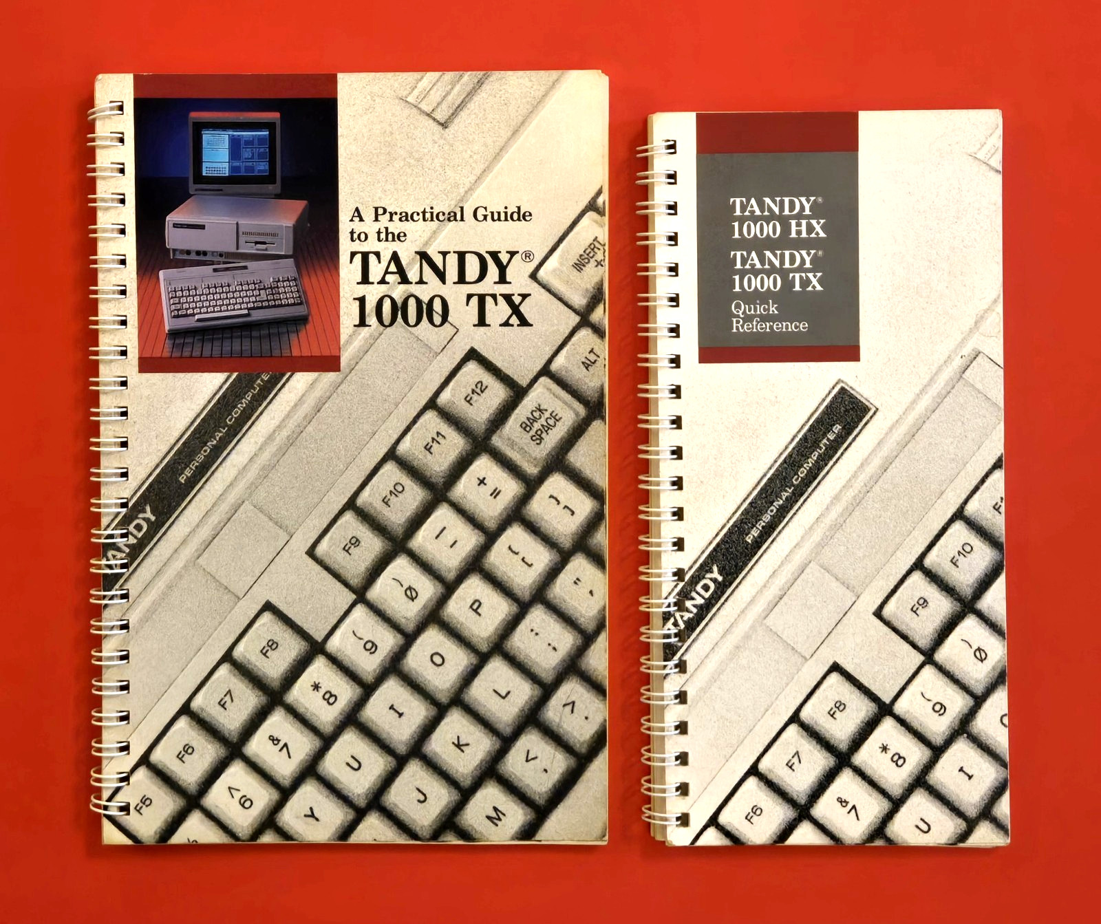 Vintage Tandy 1000 TX Practical Users Guide Manual 1987 And Quick Reference 