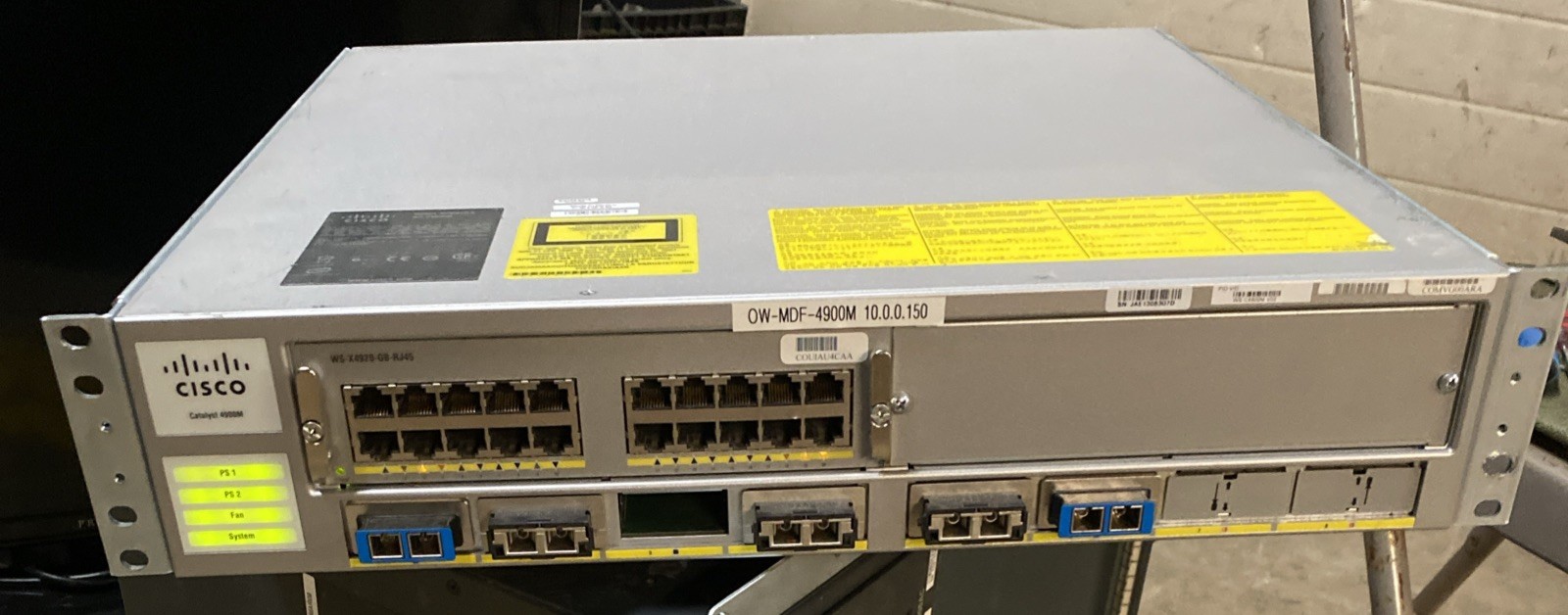 Cisco Catalyst 4900m WS-C4900M V02  & WS-X4920-GB-RJ45