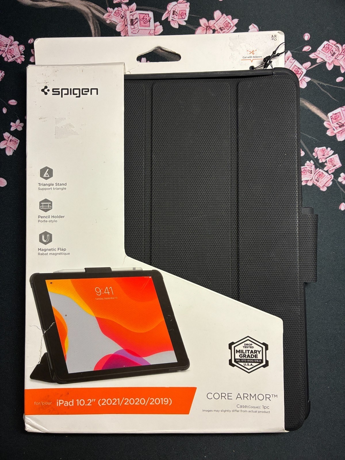Spigen Core Armor Case iPad 10.2 9th 8th 7th Gen Pencil Holder Stand NEW